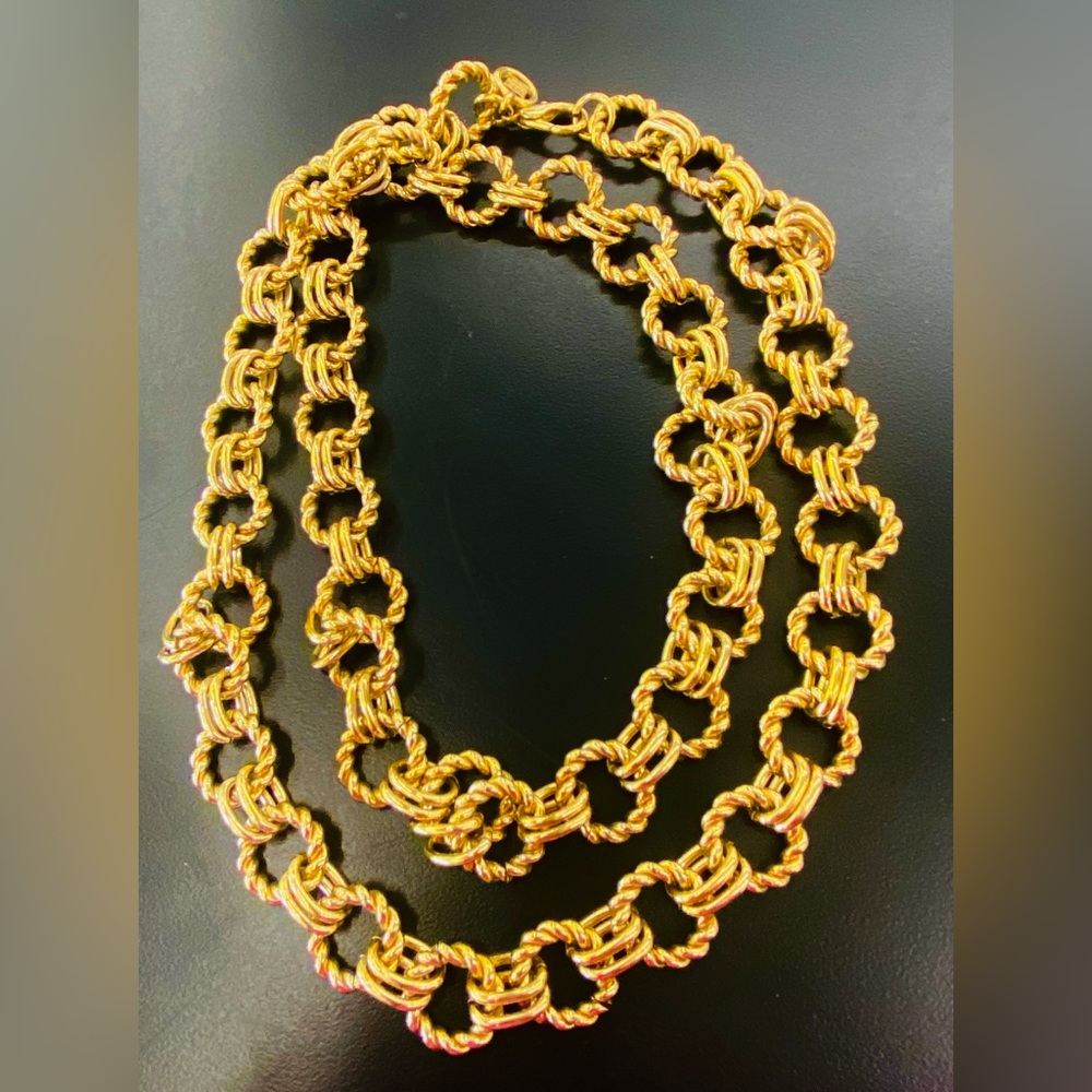 Givenchy Big Chunky Gold Statement 2way  Link Necklace